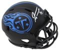 Jevon Kearse Signed Tennessee Titans Eclipse Black Matte Riddell Speed Mini Helmet - KEAMIN303 - Jevon Kearse Signed Tennessee Titans Eclipse Black Matte Riddell Speed Mini Helmet product image