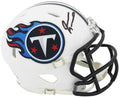 Jevon Kearse Signed Tennessee Titans White Throwback Riddell Speed Mini Helmet - KEAMIN304 - Jevon Kearse Signed Tennessee Titans White Throwback Riddell Speed Mini Helmet product image