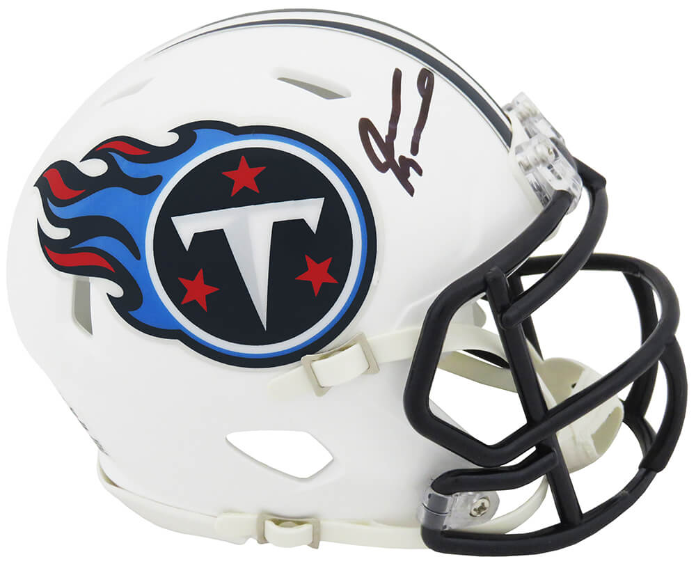 Jevon Kearse Signed Tennessee Titans White Throwback Riddell Speed Mini Helmet - KEAMIN304 - Jevon Kearse Signed Tennessee Titans White Throwback Riddell Speed Mini Helmet product image