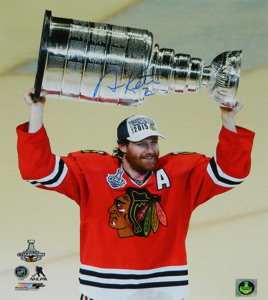 Duncan Keith Signed Chicago Blackhawks 2015 Stanley Cup Holding Trophy 16x20 Photo - KEI16P401 - Duncan Keith Signed Chicago Blackhawks 2015 Stanley Cup Holding Trophy 16x20 Photo product image