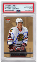 Duncan Keith Signed Blackhawks 2006 Fleer Ultra Gold Medallion Hockey Rookie Card #211 - (PSA Encapsulated) - KEICAR403 - Duncan Keith Signed Blackhawks 2006 Fleer Ultra Gold Medallion Hockey Rookie Card #211 - (PSA Encapsulated) product image