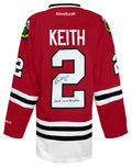 Duncan Keith Signed Chicago Blackhawks Red Reebok Premier Hockey Jersey w/2015 Conn Smythe - KEIJRY402 - Duncan Keith Signed Chicago Blackhawks Red Reebok Premier Hockey Jersey w/2015 Conn Smythe product image