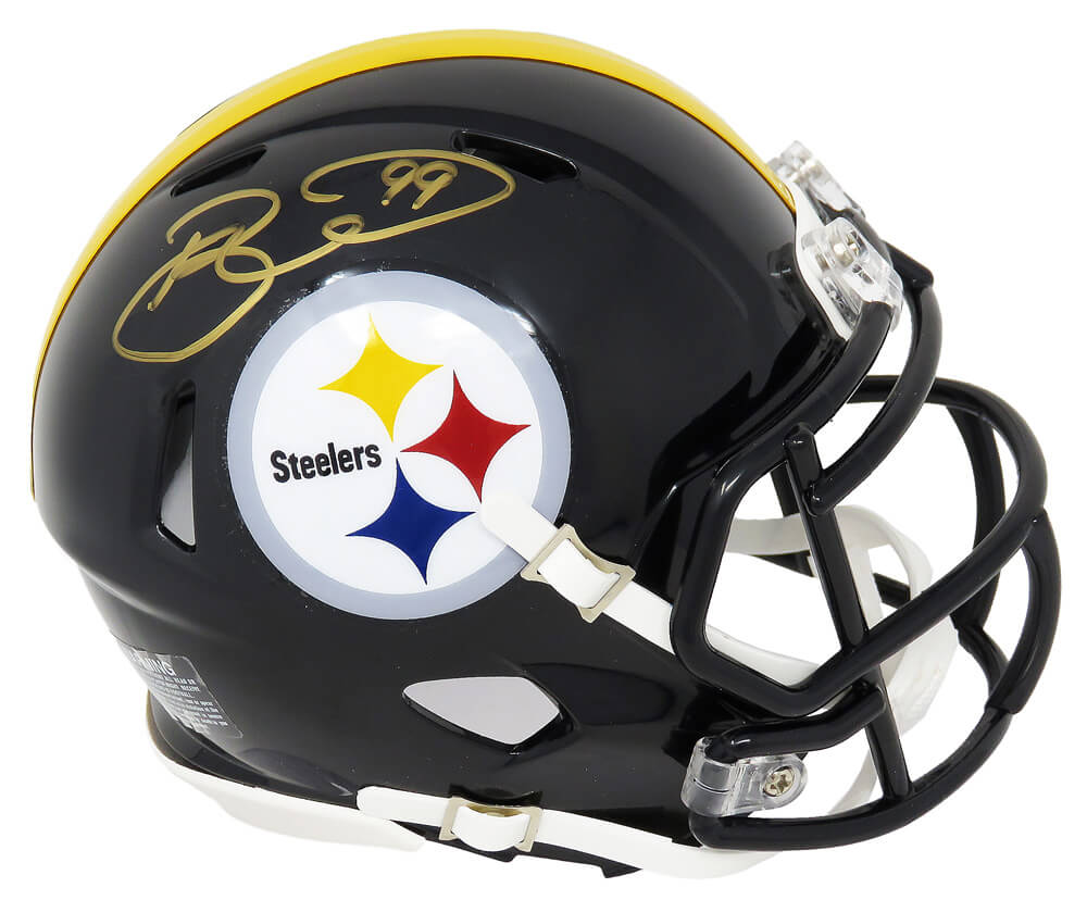 Brett Keisel Signed Pittsburgh Steelers Riddell Speed Mini Helmet - KEIMIN300 - Brett Keisel Signed Pittsburgh Steelers Riddell Speed Mini Helmet product image
