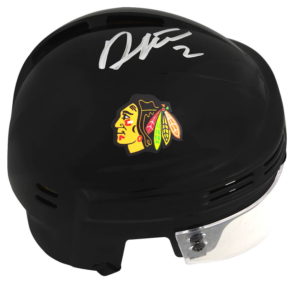 Duncan Keith Signed Chicago Blackhawks Black Hockey Mini Helmet - KEIMIN401 - Duncan Keith Signed Chicago Blackhawks Black Hockey Mini Helmet product image