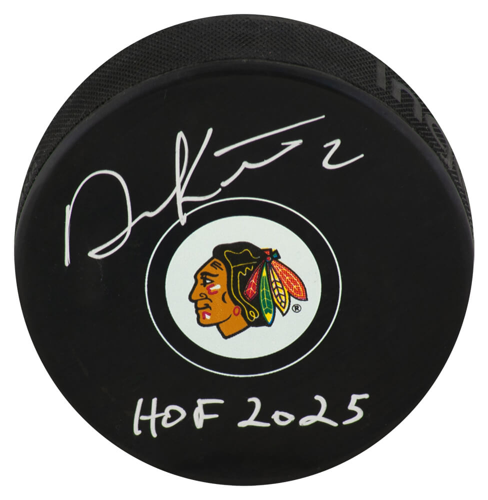 Duncan Keith Signed Chicago Blackhawks Logo Hockey Puck w/HOF 2025 - KEIPUC404 - Duncan Keith Signed Chicago Blackhawks Logo Hockey Puck w/HOF 2025 product image