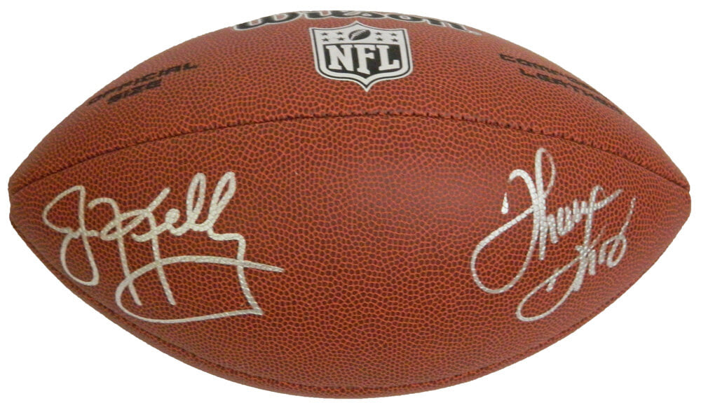 Jim Kelly & Thurman Thomas Dual Signed Wilson Limited NFL Full Size Football - KELFTB310 - Jim Kelly & Thurman Thomas Dual Signed Wilson Limited NFL Full Size Football product image
