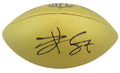 Travis Kelce Signed Wilson Duke Gold Metallic NFL Full Size Replica Football - KELFTB322 - Travis Kelce Signed Wilson Duke Gold Metallic NFL Full Size Replica Football product image