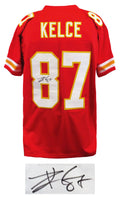 Travis Kelce Signed Red Custom Jersey - KELJRY313 - Travis Kelce Signed Red Custom Jersey product image