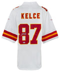 Travis Kelce Signed White Custom Jersey - (Beckett) - KELJRY314 - Travis Kelce Signed White Custom Jersey - (Beckett) product image