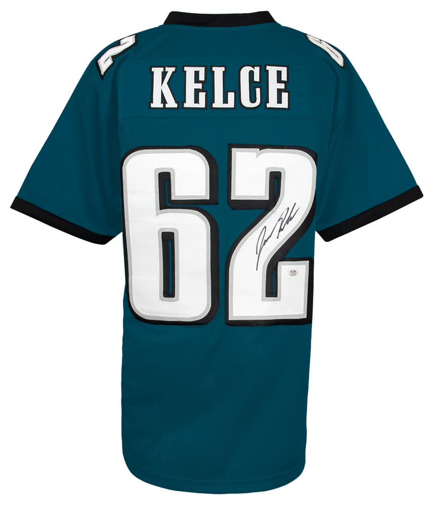 Jason Kelce Signed Green Custom Football Jersey - (PSA) - KELJRY320 - Jason Kelce Signed Green Custom Football Jersey - (PSA) product image