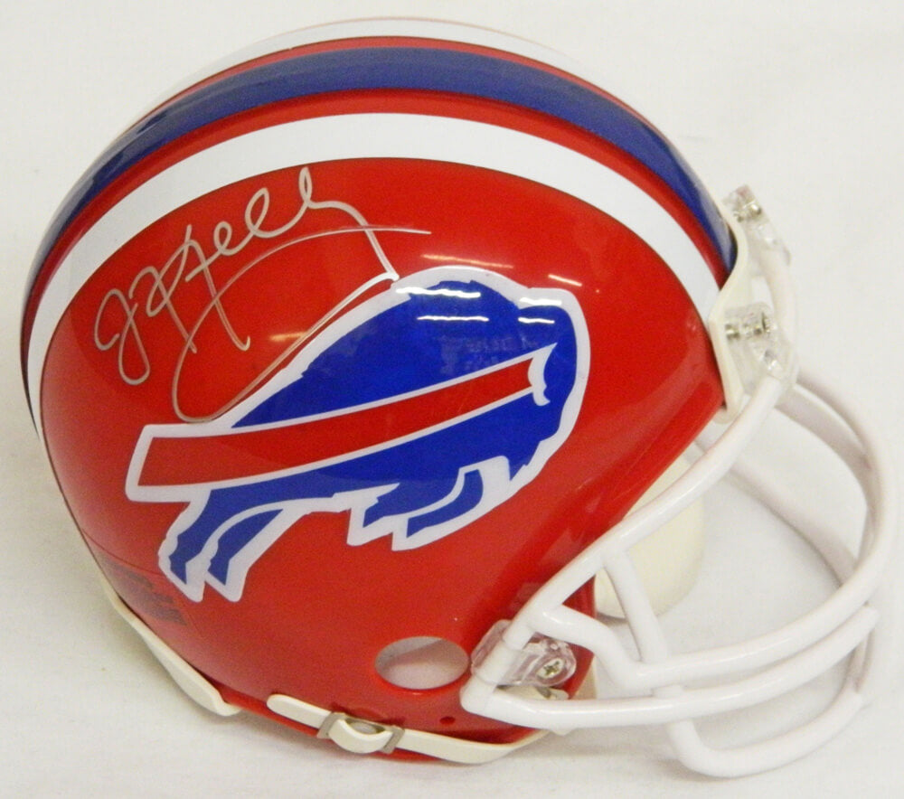 Jim Kelly Signed Buffalo Bills Throwback Riddell Mini Helmet - KELMIN300 - Jim Kelly Signed Buffalo Bills Throwback Riddell Mini Helmet product image