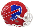 Jim Kelly Signed Buffalo Bills AMP Alternate Series Riddell Speed Mini Helmet - KELMIN301 - Jim Kelly Signed Buffalo Bills AMP Alternate Series Riddell Speed Mini Helmet product image