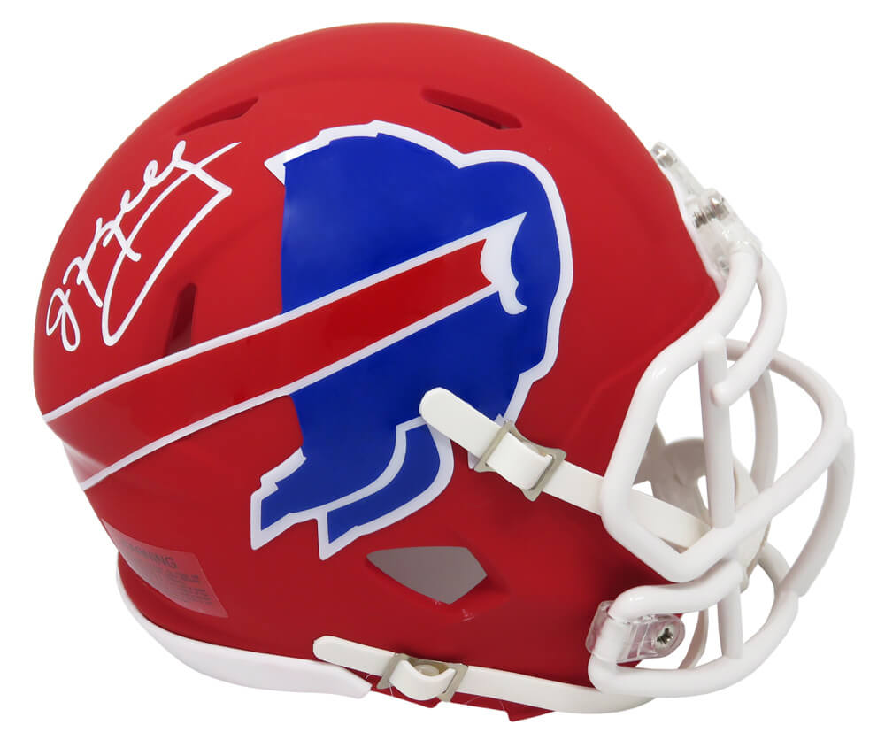 Jim Kelly Signed Buffalo Bills AMP Alternate Series Riddell Speed Mini Helmet - KELMIN301 - Jim Kelly Signed Buffalo Bills AMP Alternate Series Riddell Speed Mini Helmet product image