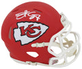 Travis Kelce Signed Kansas City Chiefs Riddell Speed Mini Helmet - KELMIN310 - Travis Kelce Signed Kansas City Chiefs Riddell Speed Mini Helmet product image