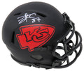 Travis Kelce Signed Kansas City Chiefs Eclipse Black Matte Riddell Speed Mini Helmet - KELMIN313 - Travis Kelce Signed Kansas City Chiefs Eclipse Black Matte Riddell Speed Mini Helmet product image