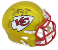Travis Kelce Signed Kansas City Chiefs FLASH Riddell Speed Mini Helmet - KELMIN314 - Travis Kelce Signed Kansas City Chiefs FLASH Riddell Speed Mini Helmet product image
