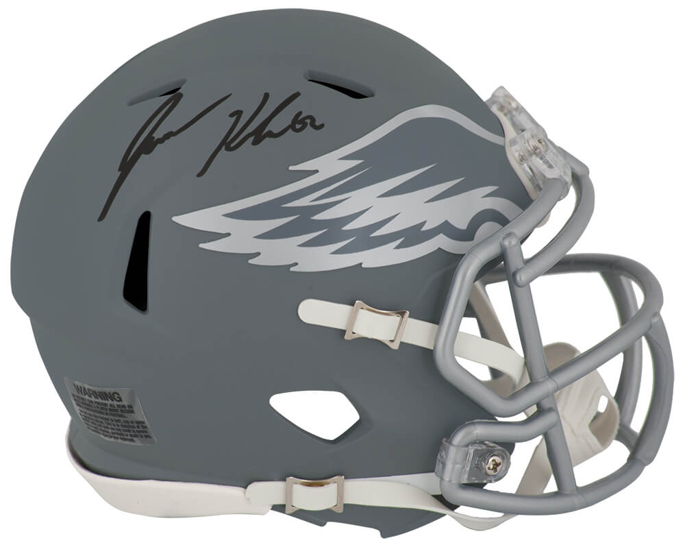 Jason Kelce Signed Philadelphia Eagles SLATE Riddell Speed Mini Helmet - KELMIN330 - Jason Kelce Signed Philadelphia Eagles SLATE Riddell Speed Mini Helmet product image