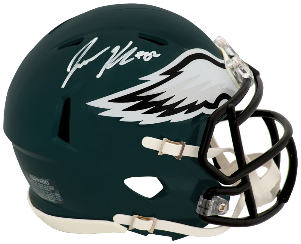 Jason Kelce Signed Philadelphia Eagles Riddell Speed Mini Helmet - KELMIN332 - Jason Kelce Signed Philadelphia Eagles Riddell Speed Mini Helmet product image