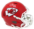 Travis Kelce Signed Kansas City Chiefs Riddell Full Size Speed Replica Helmet (Beckett) - KELREP333 - Travis Kelce Signed Kansas City Chiefs Riddell Full Size Speed Replica Helmet (Beckett) product image