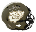 Travis Kelce Signed Kansas City Chiefs Salute to Service Riddell Full Size Speed Replica Helmet - KELREP337 - Travis Kelce Signed Kansas City Chiefs Salute to Service Riddell Full Size Speed Replica Helmet product image