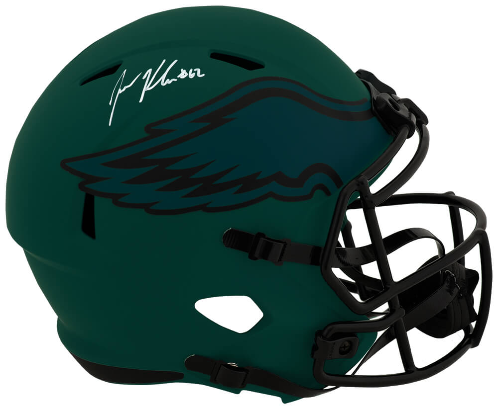 Jason Kelce Signed Philadelphia Eagles RAVE Riddell Full Size Speed Replica Helmet - KELREP352 - Jason Kelce Signed Philadelphia Eagles RAVE Riddell Full Size Speed Replica Helmet product image