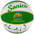 Shawn Kemp Signed Seattle Supersonics Wilson Retro NBA Mini Logo Basketball - KEMBSK208 - Shawn Kemp Signed Seattle Supersonics Wilson Retro NBA Mini Logo Basketball product image
