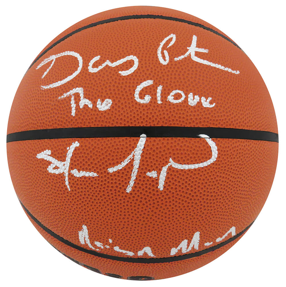 Gary Payton & Shawn Kemp Dual Signed Wilson I/O NBA Basketball w/The Glove, Reign Man - KEMBSK231 - Gary Payton & Shawn Kemp Dual Signed Wilson I/O NBA Basketball w/The Glove, Reign Man product image