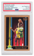 Shawn Kemp Signed Seattle Supersonics 1990 Skybox Rookie Basketball Card #268 - (PSA Encapsulated) - KEMCAR204 - Shawn Kemp Signed Seattle Supersonics 1990 Skybox Rookie Basketball Card #268 - (PSA Encapsulated) product image