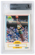 Shawn Kemp Signed Seattle Supersonics 1990 Fleer Rookie Basketball Card #178 - (Beckett Encapsulated) - KEMCAR205 - Shawn Kemp Signed Seattle Supersonics 1990 Fleer Rookie Basketball Card #178 - (Beckett Encapsulated) product image
