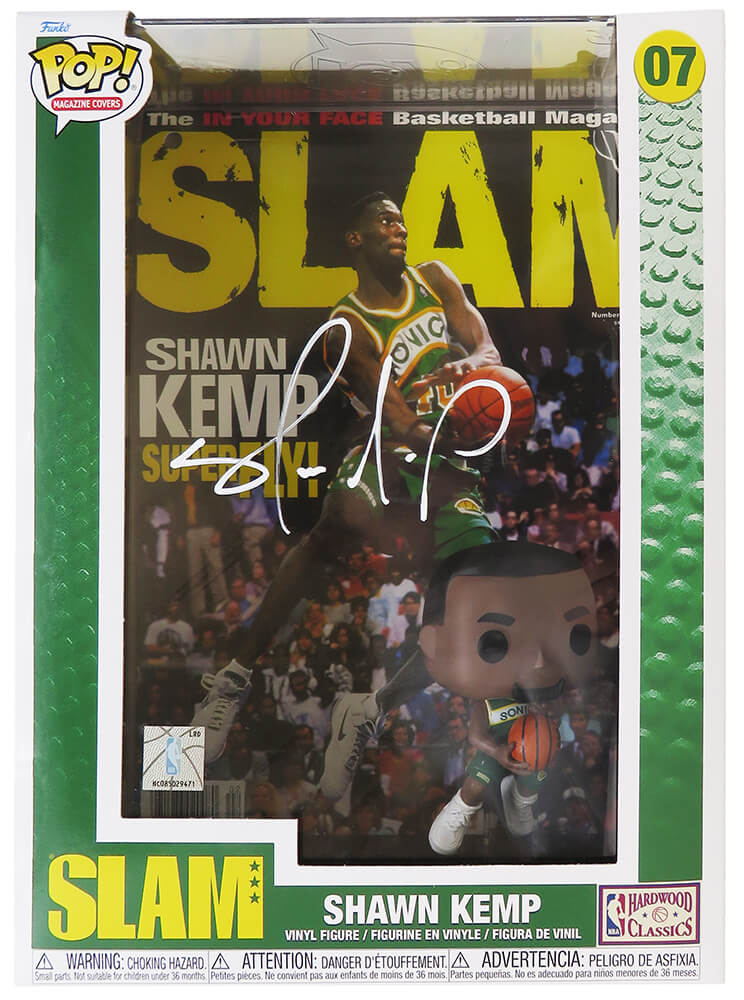 Shawn Kemp Signed Seattle Supersonics NBA SLAM Funko Pop Doll #07 - KEMFUN201 - Shawn Kemp Signed Seattle Supersonics NBA SLAM Funko Pop Doll #07 product image