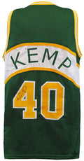 Shawn Kemp Signed Green Throwback Custom Basketball Jersey - KEMJRY200 - Shawn Kemp Signed Green Throwback Custom Basketball Jersey product image