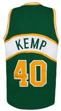Shawn Kemp Signed Green Custom Basketball Jersey - KEMJRY202 - Shawn Kemp Signed Green Custom Basketball Jersey product image