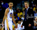 Steve Kerr Signed Golden State Warriors With Stephen Curry 8x10 Photo - KER08P202 - Steve Kerr Signed Golden State Warriors With Stephen Curry 8x10 Photo product image