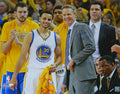 Steve Kerr Signed Golden State Warriors Standing With Stephen Curry 16x20 Photo w/2016 NBA COY - KER16P202 - Steve Kerr Signed Golden State Warriors Standing With Stephen Curry 16x20 Photo w/2016 NBA COY product image