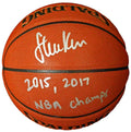 Steve Kerr Signed Spalding NBA Indoor/Outdoor Basketball w/2015, 2017 NBA Champs - KERBSK207 - Steve Kerr Signed Spalding NBA Indoor/Outdoor Basketball w/2015, 2017 NBA Champs product image