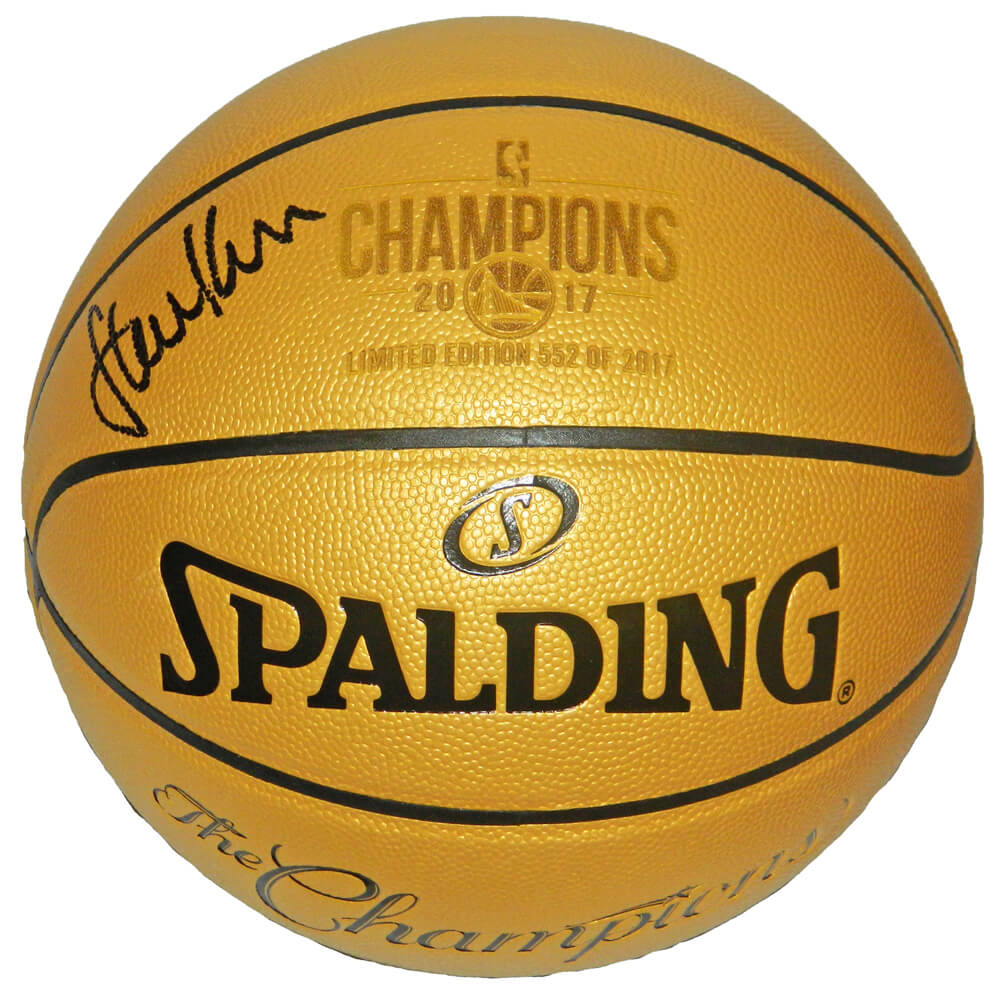 Steve Kerr Signed Spalding Golden State Warriors 2017 Champions Gold Basketball (LE/17) - KERBSK211 - Steve Kerr Signed Spalding Golden State Warriors 2017 Champions Gold Basketball (LE/17) product image