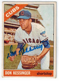 Don Kessinger Signed Cubs 1966 Topps Rookie Card #24 - KESCAR101 - Don Kessinger Signed Cubs 1966 Topps Rookie Card #24 product image