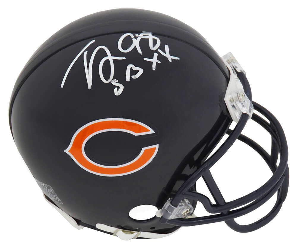 Tyrone Keys Signed Chicago Bears Riddell Mini Helmet w/SB XX - KEYMIN301 - Tyrone Keys Signed Chicago Bears Riddell Mini Helmet w/SB XX product image