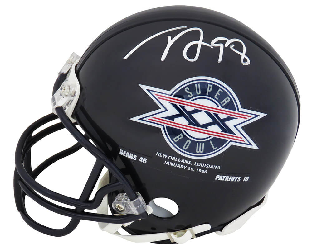 Tyrone Keys Signed Chicago Bears Super Bowl XX Champs Logo Riddell Mini Helmet - KEYMIN302 - Tyrone Keys Signed Chicago Bears Super Bowl XX Champs Logo Riddell Mini Helmet product image