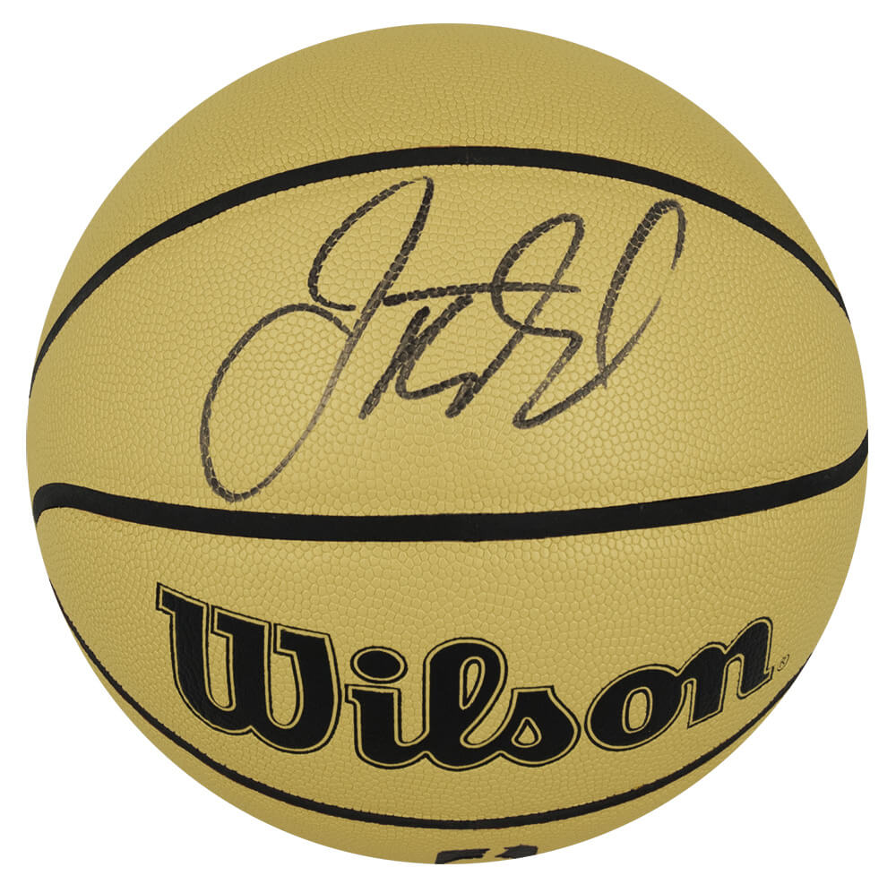 Jason Kidd Signed Wilson Gold NBA Full Size Basketball - KIDBSK202 - Jason Kidd Signed Wilson Gold NBA Full Size Basketball product image