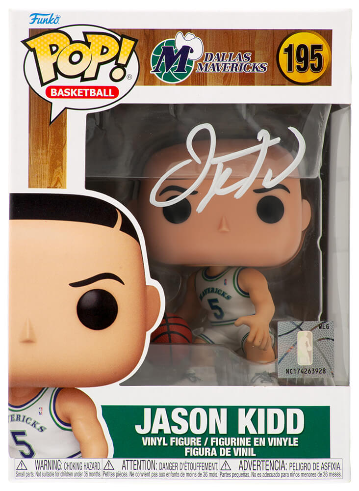 Jason Kidd Signed Dallas Mavericks NBA Funko Pop Doll #195 - KIDFUN200 - Jason Kidd Signed Dallas Mavericks NBA Funko Pop Doll #195 product image