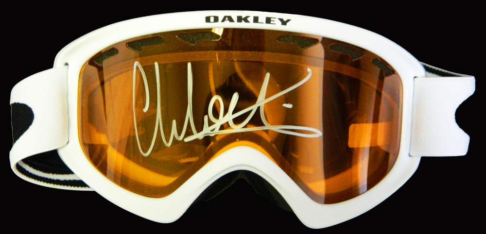Chloe Kim Signed Oakley White Snowboarding Goggles - KIMOTH500 - Chloe Kim Signed Oakley White Snowboarding Goggles product image