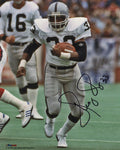 Kenny King Signed Raiders White Jersey With Football 8x10 Photo - KIN08P310 - Kenny King Signed Raiders White Jersey With Football 8x10 Photo product image