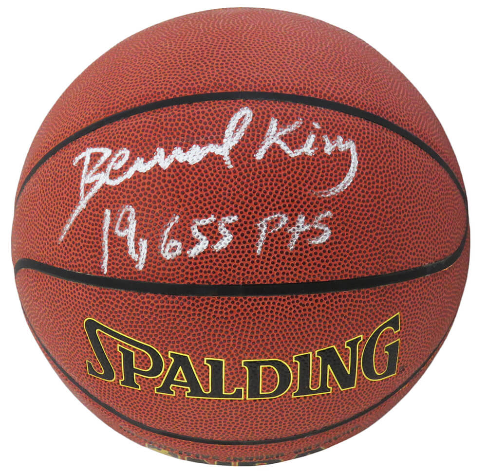 Bernard King Signed Spalding Indoor/Outdoor NBA Basketball w/19,655 Pts - KINBSK203 - Bernard King Signed Spalding Indoor/Outdoor NBA Basketball w/19,655 Pts product image