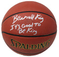 Bernard King Signed Spalding Indoor/Outdoor NBA Basketball w/It's Good To Be King - KINBSK204 - Bernard King Signed Spalding Indoor/Outdoor NBA Basketball w/It's Good To Be King product image