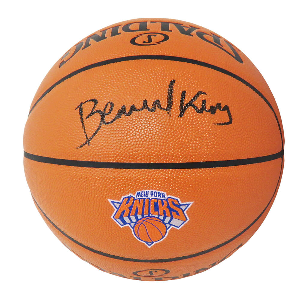Bernard King Signed Spalding New York Knicks Logo Game Series Replica NBA Basketball - KINBSK205 - Bernard King Signed Spalding New York Knicks Logo Game Series Replica NBA Basketball product image