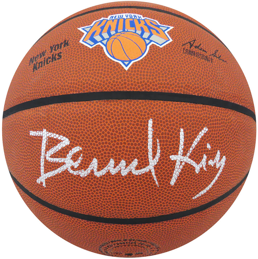Bernard King Signed Wilson New York Knicks Logo NBA Basketball - KINBSK206 - Bernard King Signed Wilson New York Knicks Logo NBA Basketball product image
