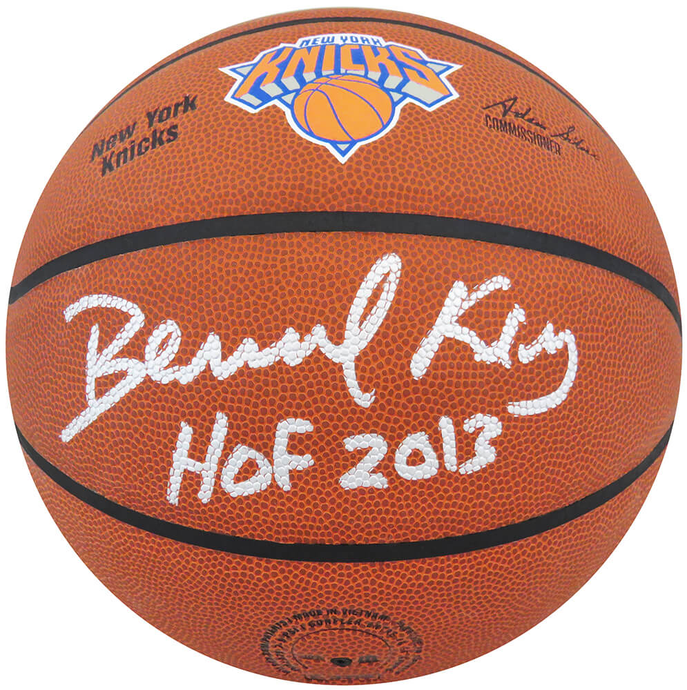 Bernard King Signed Wilson New York Knicks Logo NBA Basketball w/HOF 2013 - KINBSK207 - Bernard King Signed Wilson New York Knicks Logo NBA Basketball w/HOF 2013 product image