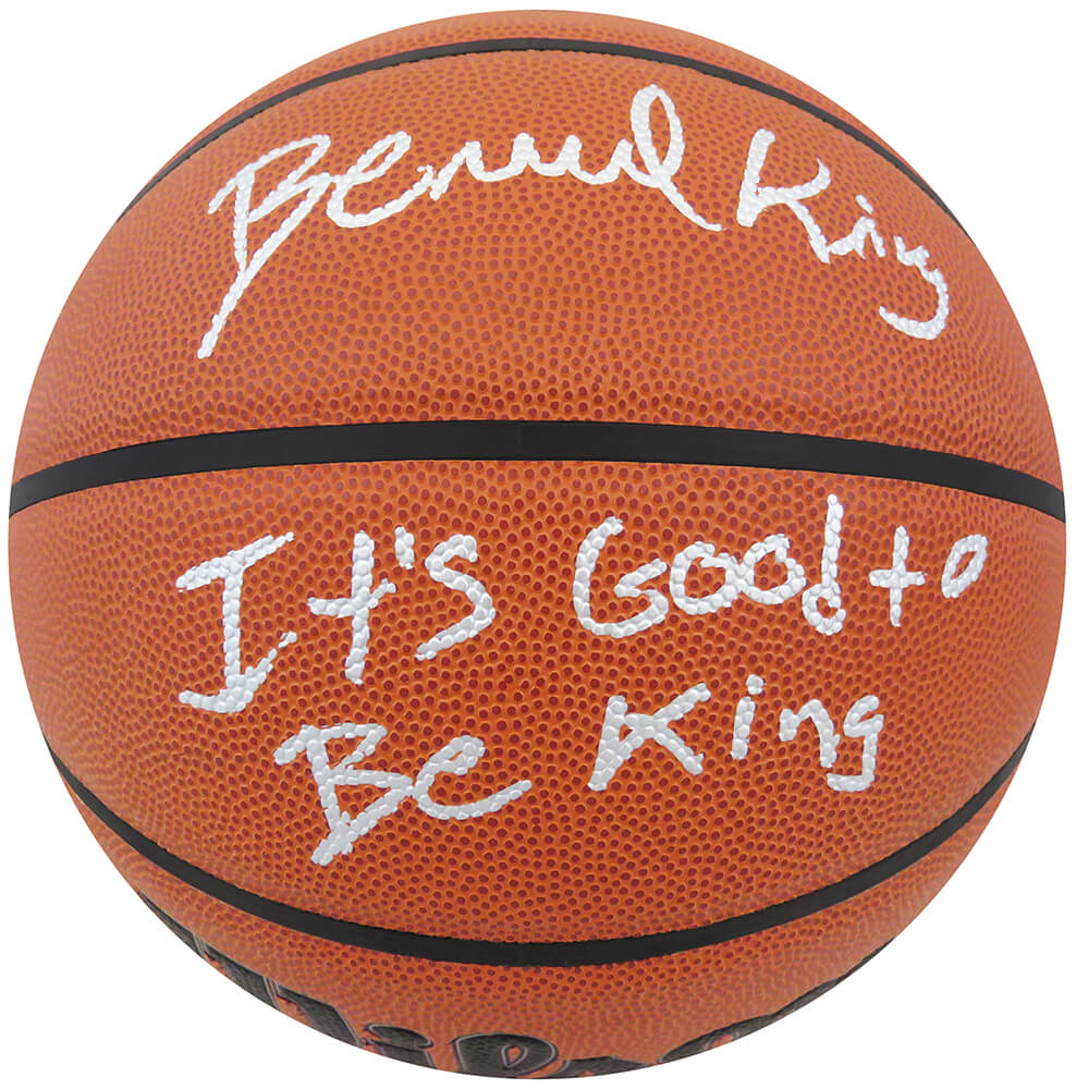 Bernard King Signed Wilson Indoor/Outdoor NBA Basketball w/It's Good To Be King - KINBSK209 - Bernard King Signed Wilson Indoor/Outdoor NBA Basketball w/It's Good To Be King product image
