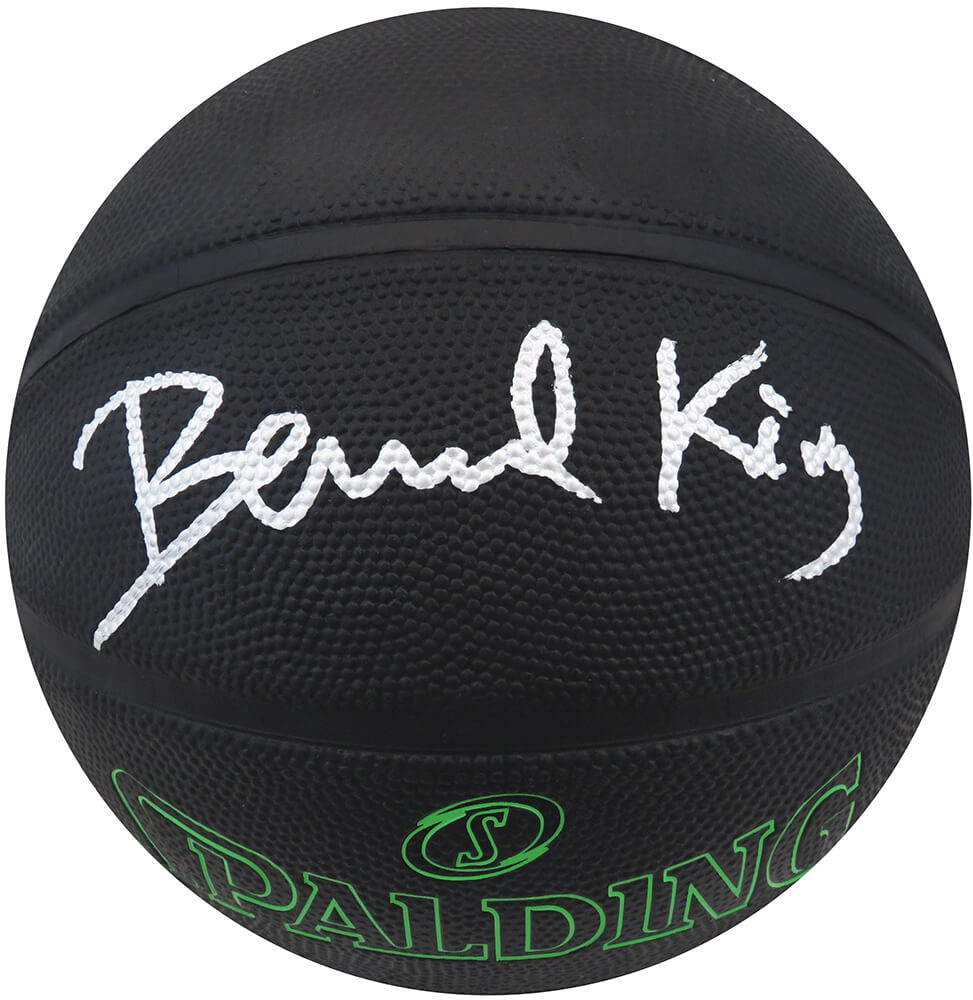 Bernard King Signed Spalding Phantom Black NBA Basketball - KINBSK210 - Bernard King Signed Spalding Phantom Black NBA Basketball product image